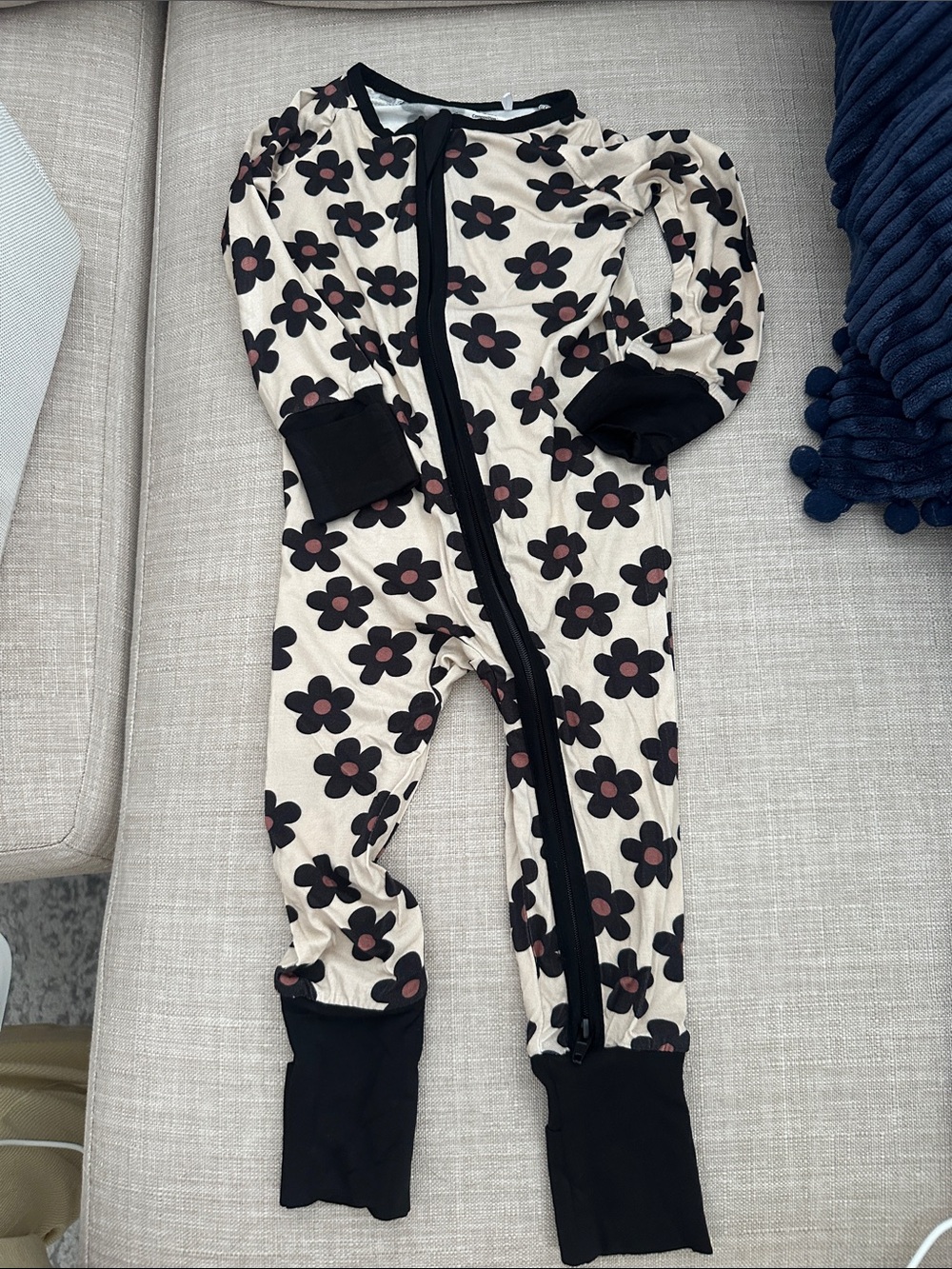 Baby Girl Bamboo Convertible Sleeper 6-12M